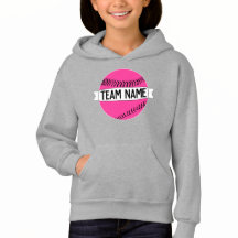 Meisjes Roze Softball Aangepaste teamnaam Fastpitc