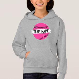 Meisjes Roze Softball Aangepaste teamnaam Fastpitc