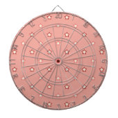 Meisjes Roze sterren patroon Dartbord (Voorkant)