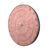 Meisjes Roze sterren patroon Dartbord (Voorkant Rechts)