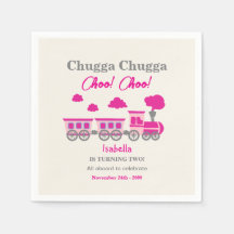 Meisjes Roze Trein 2e Verjaardagsfeest