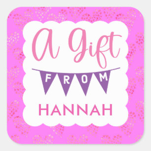 Meisjes Roze Verjaardagscadeau Stickers