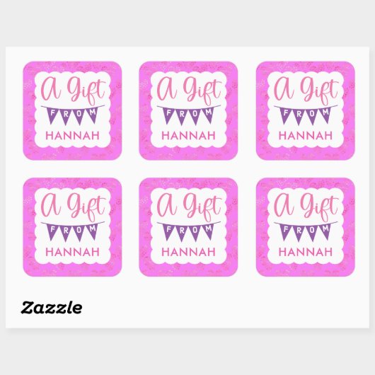 Meisjes  Roze Verjaardagscadeau Stickers (Vel)