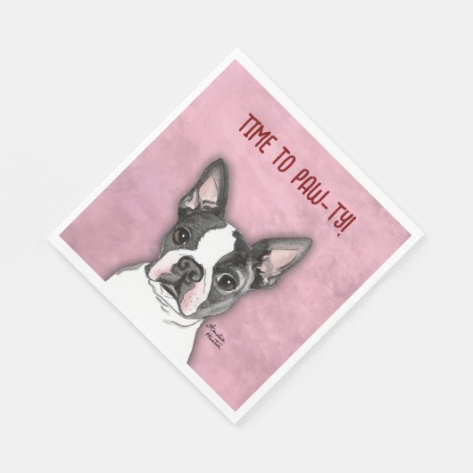 Meisjes Roze Verjaardagsfeest Servetten Boston Ter (Hoek)