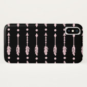 Meisjes Roze & Zwarte Pijlen Boho Chic Case-Mate iPhone Case (Achterkant (horizontaal))