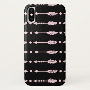 Meisjes Roze & Zwarte Pijlen Boho Chic Case-Mate iPhone Case