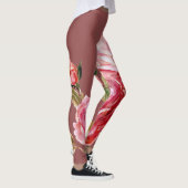 Meisjes rozen donkerdusty roze actief draag leggings (Rechts)
