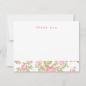 Meisjes  Rozen Eenvoudig bedankt briefkaarten (Voorkant)