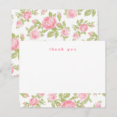 Meisjes  Rozen Eenvoudig bedankt briefkaarten (Voorkant / Achterkant)