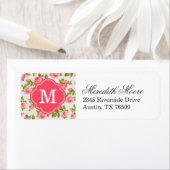 Meisjes  Rozen Floral Monogram Etiket (Insitu)
