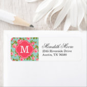 Meisjes  Rozen Floral Monogram Etiket (Insitu)