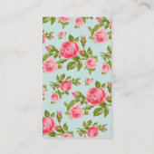Meisjes  Rozen Visitekaartje (Achterkant)