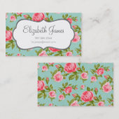 Meisjes Rozen Visitekaartje (Voorkant / Achterkant)