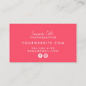 Meisjes  Rozen Visitekaartje (Achterkant)