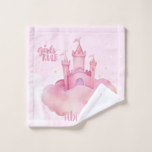 Meisjes Rule Palace aanpasbaar Bad Handdoek (Wasdoekje)