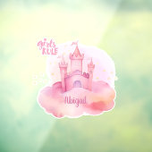 Meisjes Rule Palace aanpasbaar portret Raamsticker (Vel 3)