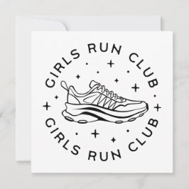 Meisjes runnen club kaart