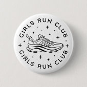 Meisjes runnen club ronde button 5,7 cm (Voorkant)