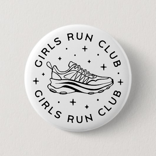 Meisjes runnen club ronde button 5,7 cm (Voorkant)