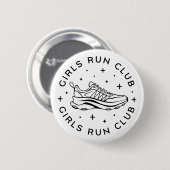 Meisjes runnen club ronde button 5,7 cm (Voorkant /achterkant)