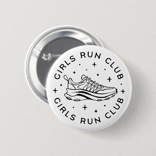 Meisjes runnen club ronde button 5,7 cm