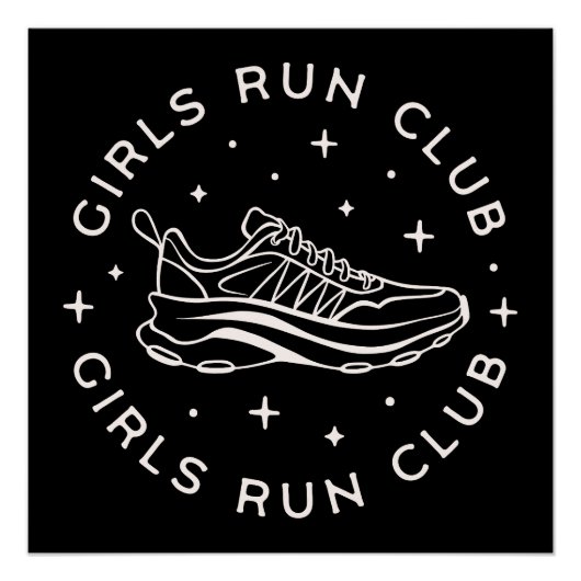 Meisjes runnen clubteam perfect poster (Voorkant)