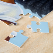 Meisjes runnen de wereld gepersonaliseerde Jigzaag Legpuzzel (Zijkant)