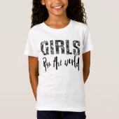 Meisjes runnen de wereld t-shirt (Voorkant)