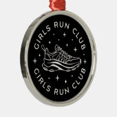 Meisjes runnen hardloopclub metalen ornament (Rechts)
