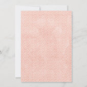 Meisjes Rustieke Bloemenherten Baby shower Uitnodi Kaart (Achterkant)