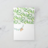 Meisjes Safari Oerwoud Baby shower Dank u opmerkin Bedankkaart (Binnen)