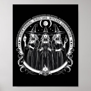  meisjes Salem Jaarlijkse 1692 heksenconventie Poster