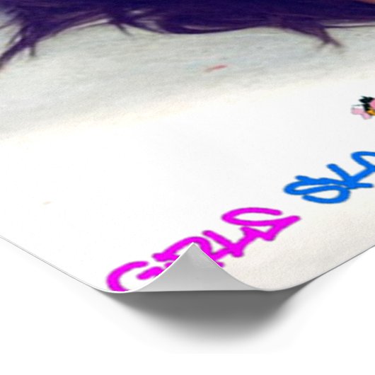 Meisjes Schaats ook! Poster (Hoek)