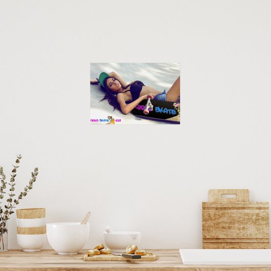 Meisjes Schaats ook! Poster (Keuken)