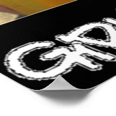 Meisjes Schaats ook! - Poster van mijn G Skateboar (Hoek)