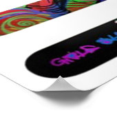 Meisjes Schaats ook! - Poster van mijn G Skateboar (Hoek)