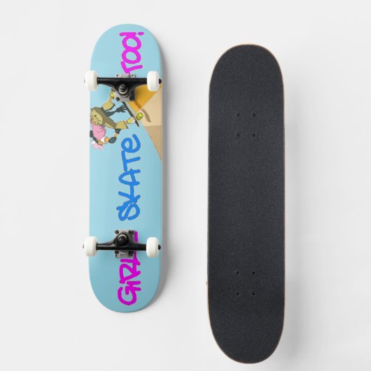 Meisjes Schaats ook! Skateboard (Voorkant)