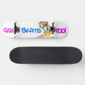 Meisjes Schaats ook! Skateboard (Horizontaal)