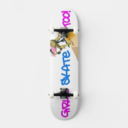 Meisjes Schaats ook! Skateboard (Voorkant)