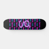 Meisjes Schaats ook! - Zwarte Skateboard - (roze e (Horizontaal)