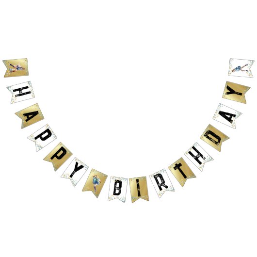 Meisjes Schaatsen IJshockey Gelukkige Verjaardag Vlaggetjes (Alle)