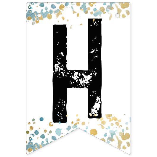 Meisjes Schaatsen IJshockey Gelukkige Verjaardag Vlaggetjes (Tweede vlag)