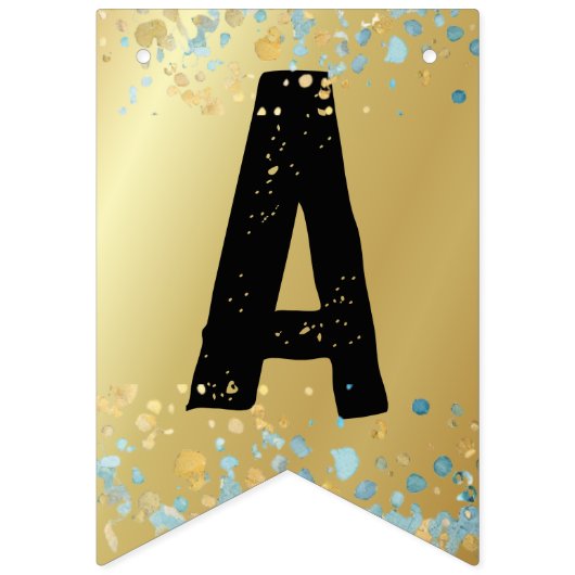 Meisjes Schaatsen IJshockey Gelukkige Verjaardag Vlaggetjes (Derde vlag)