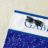 Meisjes schaatsen Personaliseert zich Strandlaken (In situ)