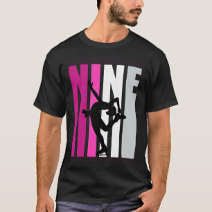 Meisjes Schaatsen Verjaardag 9e IJsschaatser Konin T-shirt