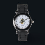 Meisjes Schattig en Modern Bumblebee Kinder Horloge<br><div class="desc">Dit schattige en moderne kinder horloge heeft een schattige gele hommel cartoon en kan worden gepersonaliseerd met uw meisjesnaam. Met duidelijke,  gemakkelijk leesbare nummers is dit 'eerste' horloge geweldig voor een kind of peuter die net begint met het leren van de tijd. Het perfecte bijenontwerp voor je kleintje!</div>