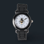 Meisjes Schattig en Modern Bumblebee Kinder Horloge<br><div class="desc">Dit schattige en moderne kinder horloge heeft een schattige gele hommel cartoon en kan worden gepersonaliseerd met uw meisjesnaam. Met duidelijke,  gemakkelijk leesbare nummers is dit 'eerste' horloge geweldig voor een kind of peuter die net begint met het leren van de tijd. Het perfecte bijenontwerp voor je kleintje!</div>