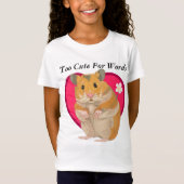 Meisjes Schattig Hamster T Shirt (Voorkant)