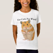 Meisjes Schattig Hamster T Shirt (Voorkant)