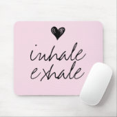 Meisjes schattig hart minimale zwarte roze citaat muismat (Met muis)